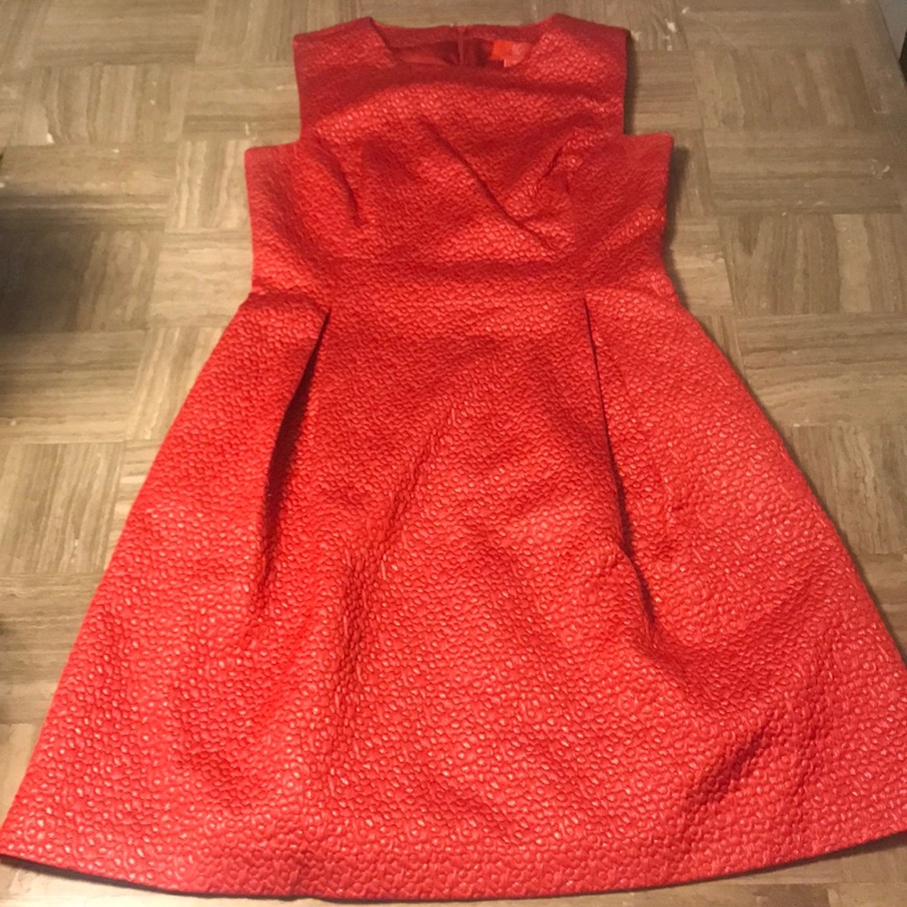 Monique Lhuillier Red Cocktail Dress